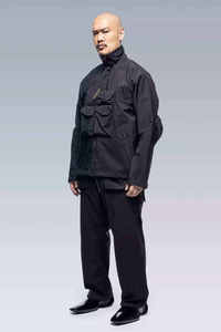 Veste technique de haute qualité pour homme, streetwear tactique, coupe-vent imperméable, style cyberpunk, cargo multi-poches, manteau utilitaire à capuche - Product Image 2