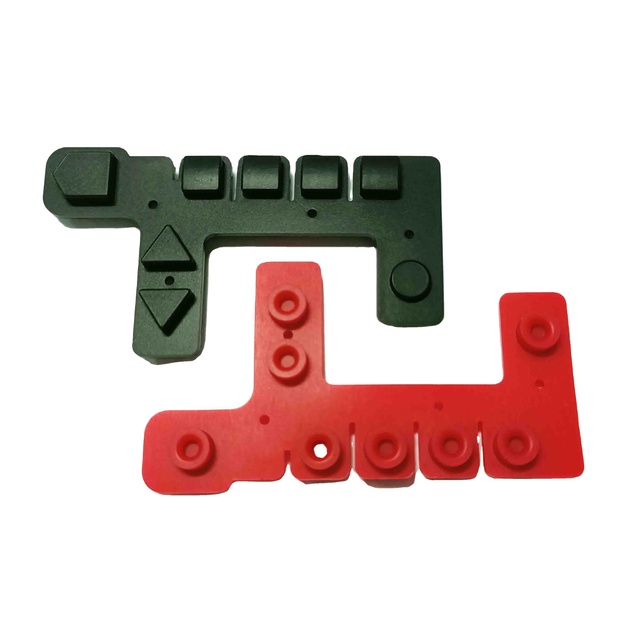 High Quality Custom Silicone Rubber Membrane Keypad White/Black 50-60 Shore Lanjo B2876 Durable Rubber Factory Priced Color