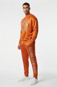 Men Crew Neck Printed Sweatshirt And Jogger <b>Set</b> 100% Polyester Fleece Printed Sweat Suit Men's 350gsm Polyester Sweat Suits Men - Product Image 6