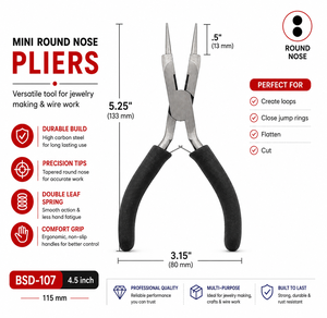 <b>Long</b> <b>Nose</b> Stainless Steel Lightweight Jewelry Making Pliers - Product Image 1