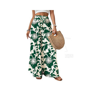 Fashionable Women <b>Summer</b> Trousers Elastic Waist Wide Leg <b>Pants</b> Women Formal Casual <b>Summer</b> <b>Pants</b> Breathable Casual Trousers - Product Image 1
