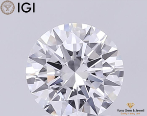 Diamant rond de 1,50 carat, de couleur D, de clarté VVS1, cultivé en laboratoire CVD, certifié IGI, 7,32 mm, pour la création de bagues de mariage personnalisées - Product Image 1