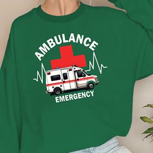 Sudaderas mujer diseño AMBULANCIA y EMERGENCIA - Product Image 4