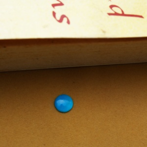 Natural Kingman <b>Turquoise</b> Round Cabochon | Vibrant Blue Loose Gemstone for Jewelry Making - Product Image 3