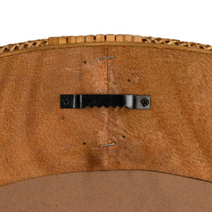 Espejo de pared redondo de ratán - Product Image 3