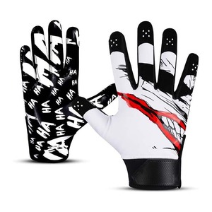 Calup industries High Quality 2-Tone Silicon <b>Elite</b> American Football Receiver Gloves Premium Anti Slip Grip For Professional Spo - Product Image 3