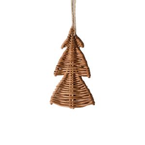 เครื่องประดับตกแต่งต้นคริสต์มาสแบบแขวน ทำจากหวายสานมือ เป็นมิตรกับสิ่งแวดล้อม ขายดีที่สุด ของตกแต่งคริสต์มาสทำมือ สำหรับตกแต่งบ้าน - Product Image 1