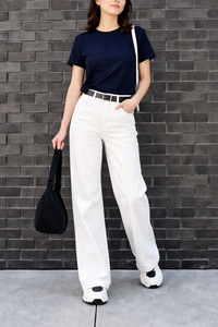 Camiseta de Manga Corta para Mujer, Cuello Redondo, Transpirable, Jersey Sólido, Impresión Serigráfica, Alta Calidad de Algodón, Ecológica - Product Image 4