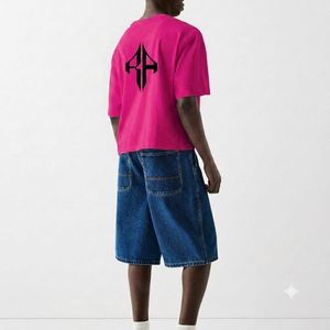 Camiseta Casual de Algodón 100% para Hombre, de Primera Calidad, Corte Holgado, con Logotipo Personalizado Serigrafiado, Color Azul Marino, de Secado Rápido, Cuello Redondo - Product Image 3
