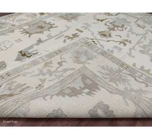 Exquisito Alfombra Rosa Oushak Anudada a Mano 4x6, 6x, 8x10, 9x12, 10x14 pies - Alfombras Hechas a Mano para Sala de Estar - Alfombra Antigua Contemporánea - Product Image 1