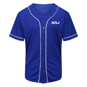 Camiseta de Béisbol de Manga Corta con Estampado por Transferencia Térmica, Transpirable, de Secado Rápido, 100% Poliéster, Cuello en V, con Diseño de Personajes, Precio Imbatible, MOQ Bajo - Product Image 1