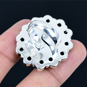 Bague alternative en pierres précieuses naturelles multicolores en forme de fleur, cadeau de bijoux spécial pour maman, bijoux floraux - Product Image 3
