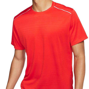Camiseta Deportiva Transpirable para Hombre con Logotipo Frontal, Manga Corta, Absorbe la Humedad, Protección UV, Ropa Deportiva Lisa - Product Image 3
