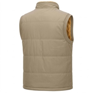Gilet matelassé d'hiver pour homme, doublé polaire, zippé, col montant, poches cargo, imperméable et respirant - Product Image 6