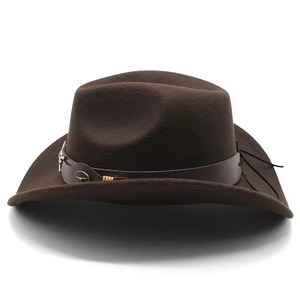 Sombrero de Vaquero de Cuero Fabricado en Pakistán, Piel de Vaca Premium, Ajustable, Casual para Exteriores, Personalizado, Gran Venta - Product Image 3
