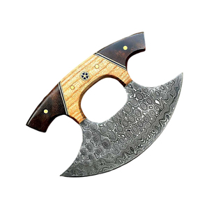 Cuchillo para Pizza de Acero de Damasco, Premium, Hecho a Mano, con Hoja Duradera y Mango Cómodo para Cortar Pizza y Alimentos - Product Image 1