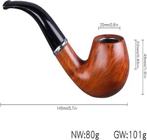 Pipa de Tabaco de Madera Hecha a Mano, Diseño Clásico de Pipa para Fumar, Pipa de Madera Vintage, Pipa de Tabaco Natural Tallada a Mano - Product Image 4