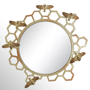 Eco Friendly Handcrafted Iron <b>Wall</b> <b>Mirror</b> Frame Artistic Decorative Accent For Home Living Room Bedroom Interior Decor - Product Image 3