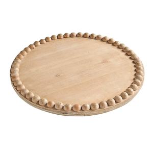 Placas de cargador de madera duraderas de alta venta Catering Servidor de alimentos Foir plato de boda accesorios de cocina de madera rústica - Product Image 1