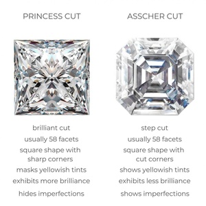 Diamant de laboratoire taille Asscher, excellente taille, CVD HPHT, certifié IGI - Product Image 3