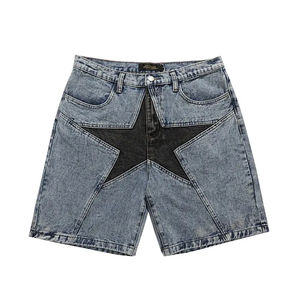 High Street Fashion <b>Elastic</b> <b>Waist</b> <b>Men</b> <b>Denim</b> <b>Shorts</b> Top Quality Custom Sublimated Printing <b>Men</b> <b>Denim</b> <b>Shorts</b> Fitness <b>Shorts</b> - Product Image 2