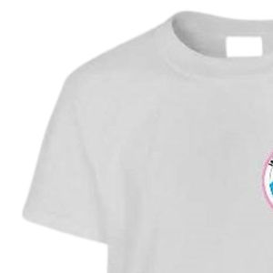 T-shirt blanc à manches courtes et col rond pour jeunes avec petit motif graphique – Idéal pour l'école, le quotidien et le streetwear – Vêtement confortable - Product Image 4