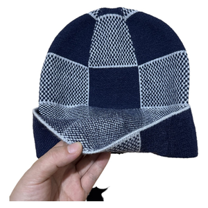 Gorro de Punto a Cuadros Unisex, 100% Acrílico, Gorra Casual de Invierno para Adultos, 56-58CM, Estilo para Exteriores - Product Image 5