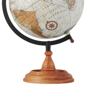 Premium World <b>Desk</b> Globe Wood Iron Plastic | Vintage Decorative Globe for Office <b>Desk</b>, <b>Study</b> Table & Home Decoration Gift - Product Image 4