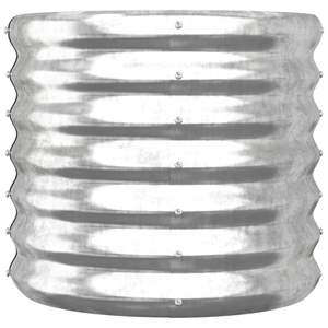 Jardinière de jardin en acier thermolaqué de moyenne durabilité, pots et jardinières à fleurs argentés - Product Image 3