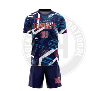 Uniforme de Fútbol Profesional de Alta Calidad, Conjunto de Camiseta y Pantalones Cortos de Poliéster para Entrenamiento y Deportes - Product Image 1