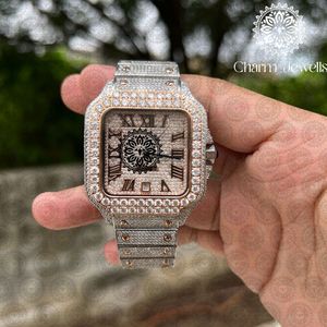Reloj de Lujo para Hombre, de Acero Inoxidable, Caja Cuadrada de 40 mm, Movimiento Mecánico, Fecha Automática, Resistente al Agua 10 Bar - Product Image 3