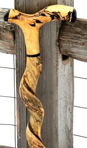 Bastón de cuerno de búfalo hecho a mano, bastón de cuerno natural con mango de cuerno, bastón con eje de madera, bastón antiguo. - Product Image 3