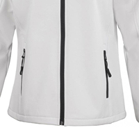 Veste unisexe blanche en polyamide, imperméable, à capuche, épaisse, coupe-vent, fermeture éclair quart de tour, coupe régulière, pour l'hiver et les activités de plein air