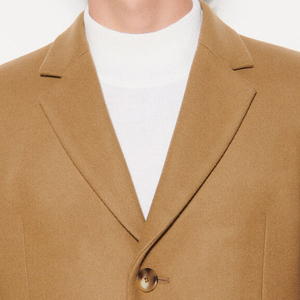 Abrigo de lana de camello para hombre, estilo gabardina, doble botonadura, cortavientos, ecológico, tipo blazer, al por mayor, largo hasta la rodilla, para invierno, ropa de abrigo ASHAZ - Product Image 6