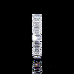 Lab Grown Multi Shape Diamond Round <b>Emerald</b> Cut 10K 14K 18K Gold 925 935 <b>Silver</b> Custom Wedding <b>Ring</b> Fine Jewelry - Product Image 4