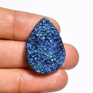 FAIJAN GEMS - Gemas Sueltas de Titanio Druzy Natural Azul de Calidad AAA+, Cabujón Multiforma, Venta al por Mayor, para Joyería y Colgantes - Product Image 1