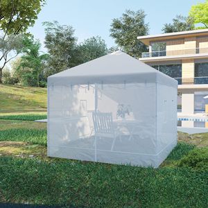 Set Universale di 4 Reti di Ricambio per Pareti di Gazebo Pop-Up, per Finestre a 6 Pannelli, Gazebo e Pergola - Product Image 2