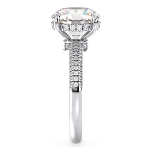 Anillos de compromiso REYES de diseño elegante en oro sólido de 14K con diamantes cultivados en laboratorio CVD para mujer, regalo de boda de lujo, anillos de joyería fina. - Product Image 5