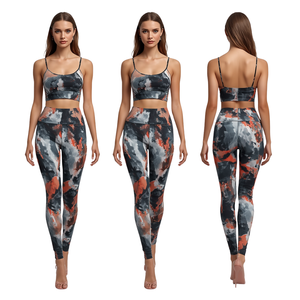 Women High Waist Printed Spandex/Polyester Breathable Anti-Bacterial <b>Fleece</b> Knee-Length Summer Premium Activewear <b>Leggings</b> - Product Image 2