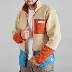 Sweat-shirt à capuche pour homme, idéal pour l'entraînement sportif, chaud pour l'hiver, doublure polaire Sherpa, fermeture éclair intégrale, col épais, brodé, écologique - Product Image 4