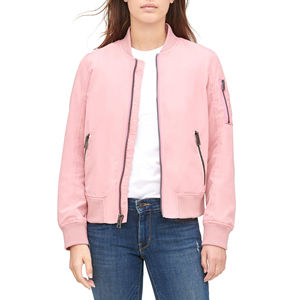 Chaqueta Bomber Color Rosa Primavera 2026 para Mujer, Chaqueta Casual Suave, Abrigo de Moda para Mujer, Prenda para Combinar en Capas - Product Image 1