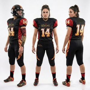 Uniformes de football américain personnalisés avec logo, pantalons de football américain professionnels, maillots à manches courtes pour jeunes, hauts de jersey américains - Product Image 1