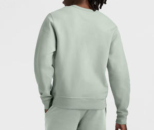 Nouveau design, couleur vert marine, sweat-shirts pour hommes, basiques, coton mélangé, manches longues, col rond, sweats à capuche, prix de gros - Product Image 3