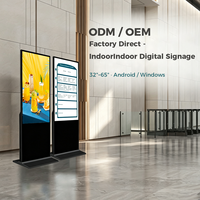 Écrans interactifs pour la publicité, 55 pouces, intérieur, 4K UHD, signalisation numérique et affichage pour lecteur multimédia tactile PACP
