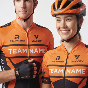 Conjunto de Jersey y Pantalones Cortos de Ciclismo con Nombre de Equipo, Sublimación, Unisex, Transpirable, 100% Poliéster, con Cierre - Product Image 3