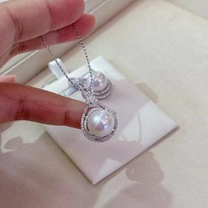 Collier en argent S925 pour femmes, style japonais et coréen, style forêt, pièce ronde douce et légère, pendentif et breloque en perle personnalisé - Product Image 4