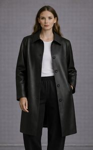 Womens Genuine <b>Leather</b> Jacket 100% Sheep Skin <b>Leather</b> with Shiny Zipper Stylish Biker Jacket - Product Image 3