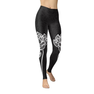 Unique Design Women Sublimation Leggings Hot Selling Fashionable Design Women Wear Leggings Elastic Waist Breathable durable - Product Image 1