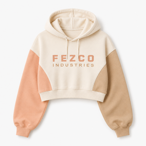 Sweat-shirt à capuche pour femme en molleton 100% coton, coupe courte, noir, élégant, pour la salle de sport, avec logo personnalisé OEM - Product Image 4