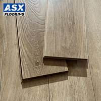Plancher stratifié de haute qualité Ac4 8 mm HDF, imperméable, en chêne gris